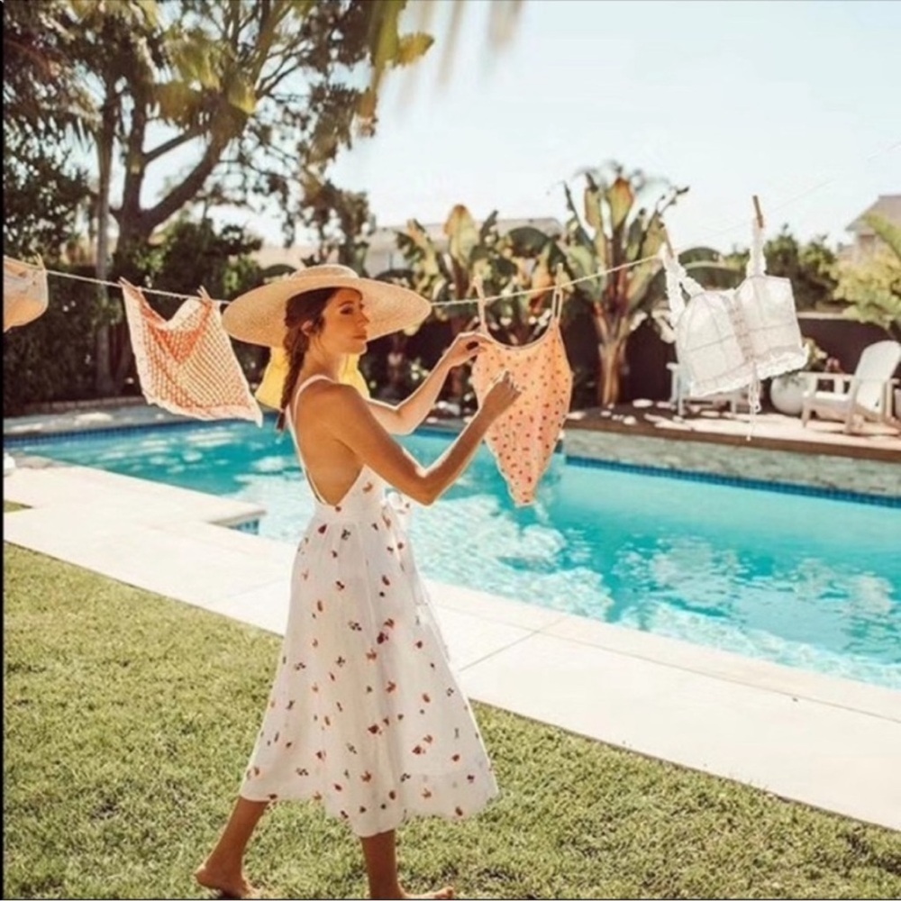⭐️Reformation Cruise Dress Fruit Loops Midi Maxi Linen Summer Dress⭐️ - Picture 5 of 13